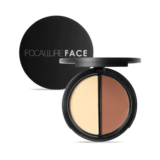 FOCALLURE Face® Contour and Highlighter Duo #01 Golden