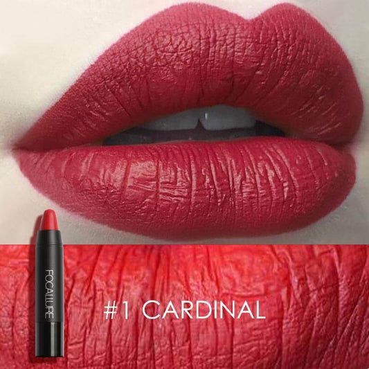 FOCALLURE Matte Lip Crayon #01 CARDINAL