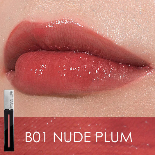 FOCALLURE Lip Stain Gloss #B01 Nude Plum