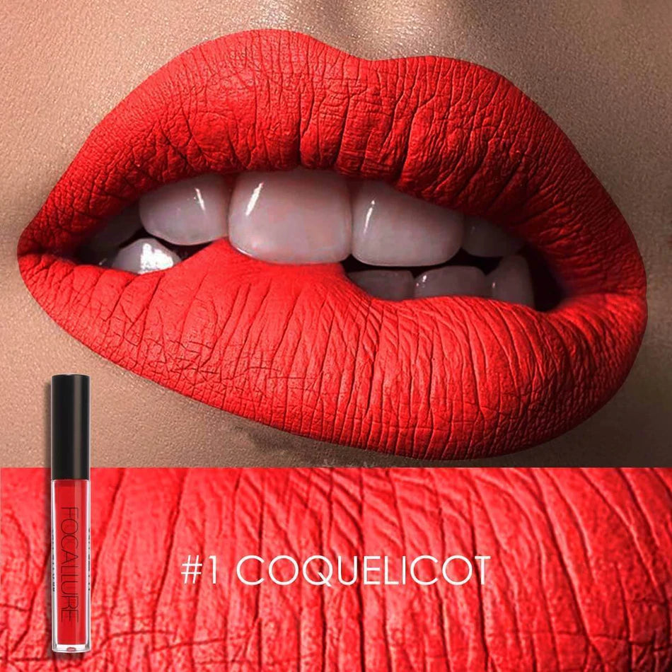 FOCALLURE Ultra Chic Lips Matte Lipstick #1 COQUELICOT