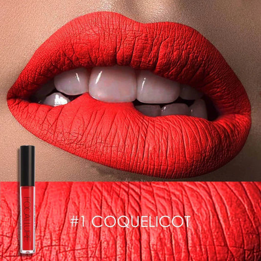 FOCALLURE Ultra Chic Lips Matte Lipstick #1 COQUELICOT