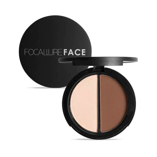 FOCALLURE Face® Contour and Highlighter Duo #02 Natural Shimmer