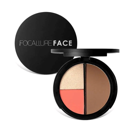 FOCALLURE Face® Blush, Highlight & Contour Trio Palettes #02