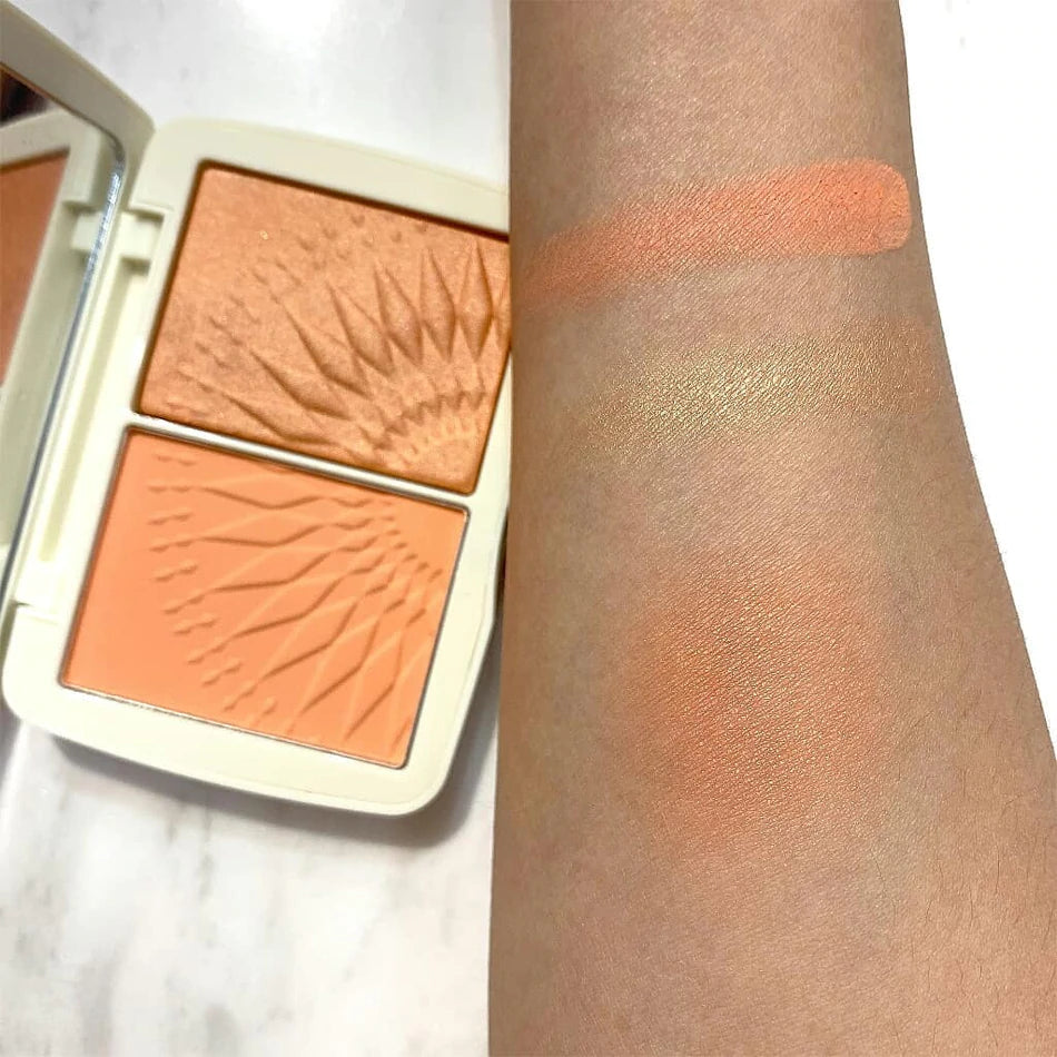 FOCALLURE Sunkissed® Monochromatic Blush Duo #01 SOFT APRICOT