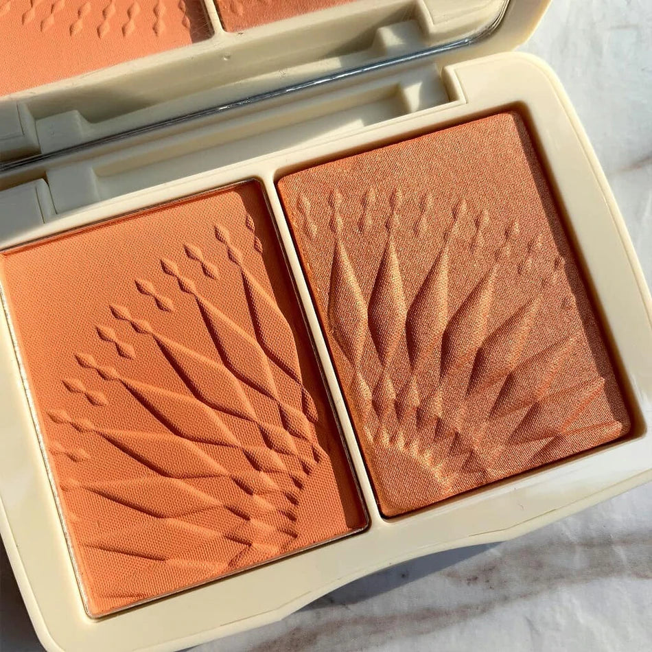 FOCALLURE Sunkissed® Monochromatic Blush Duo #01 SOFT APRICOT