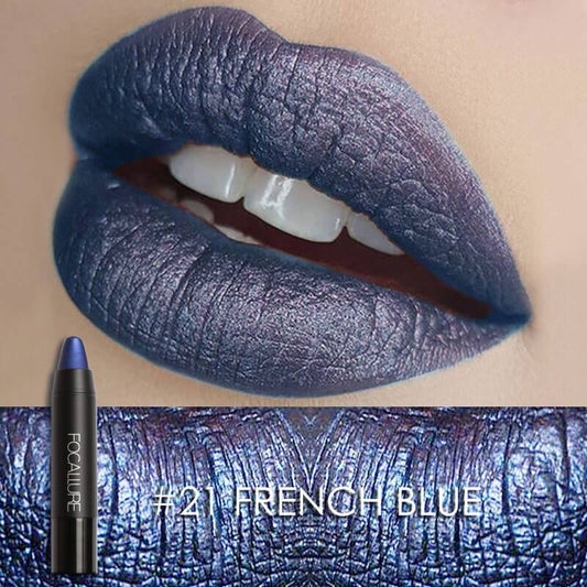 FOCLLURE Matte Lip Crayon #21 FRENCH BLUE