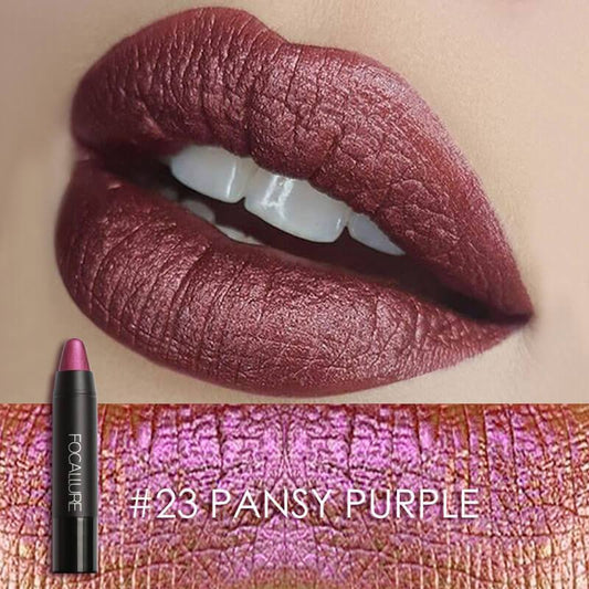 FOCLLURE Matte Lip Crayon #23 PANSY PURPLE