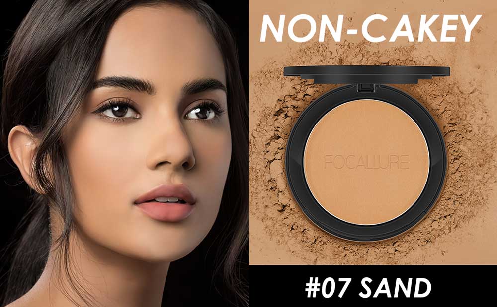 FOCALLURE Face® Compact Pressed Powder #7 SAND