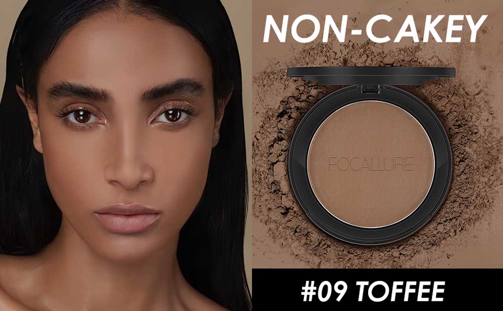 FOCALLURE Face® Compact Pressed Powder #9 TOFFEE