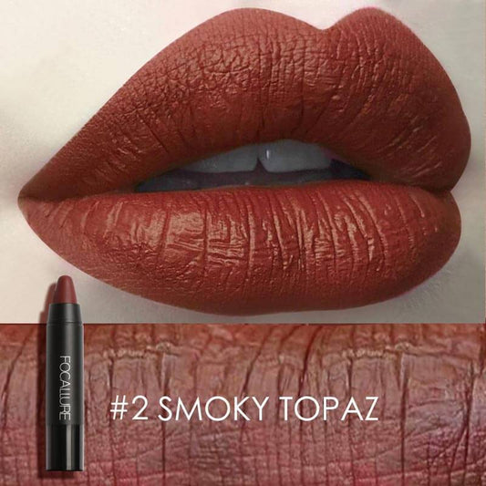 FOCLLURE Matte Lip Crayon #02 SMOKY TOPAZ