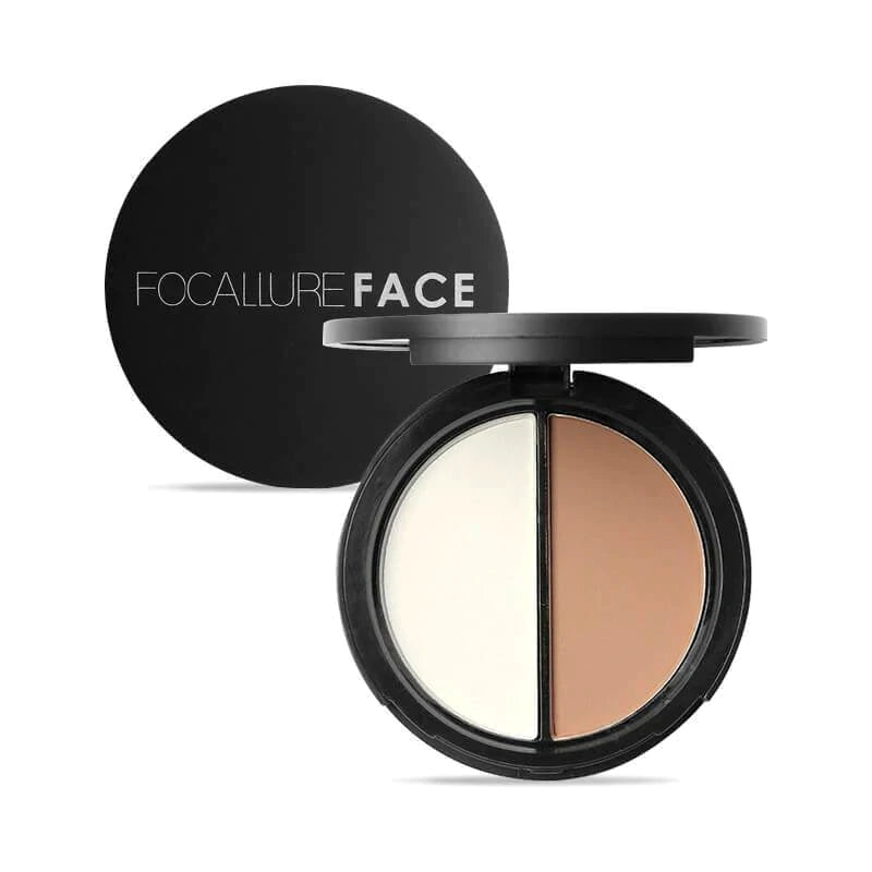 FOCALLURE Face® Contour and Highlighter Duos #03 Silver