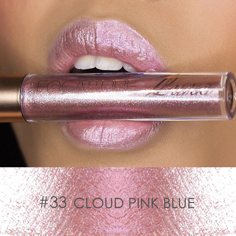 FOCALLURE Luxe Metallic Liquid Lipstick #33 CLOUD PINK BLUE