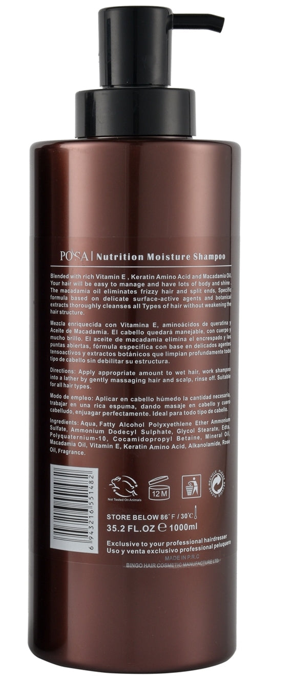 POSA Nutrition Moisture Shampoo 1000ml