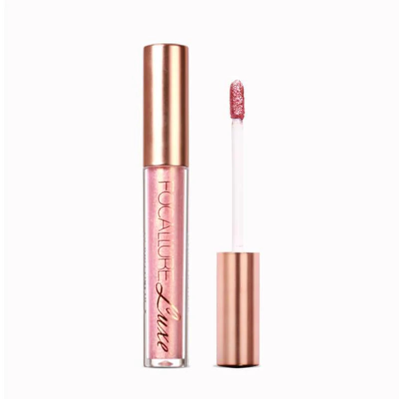 FOCALLURE Luxe Metallic Liquid Lipstick #38 PINK GOLD