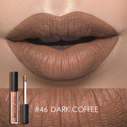 FOCALLURE Ultra Chic Lips Matte Lipstick #46 DARK COFFEE