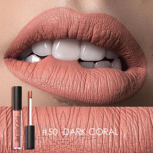 FOCALLURE Ultra Chic Lips Matte Lipstick #50 DARK CORAL