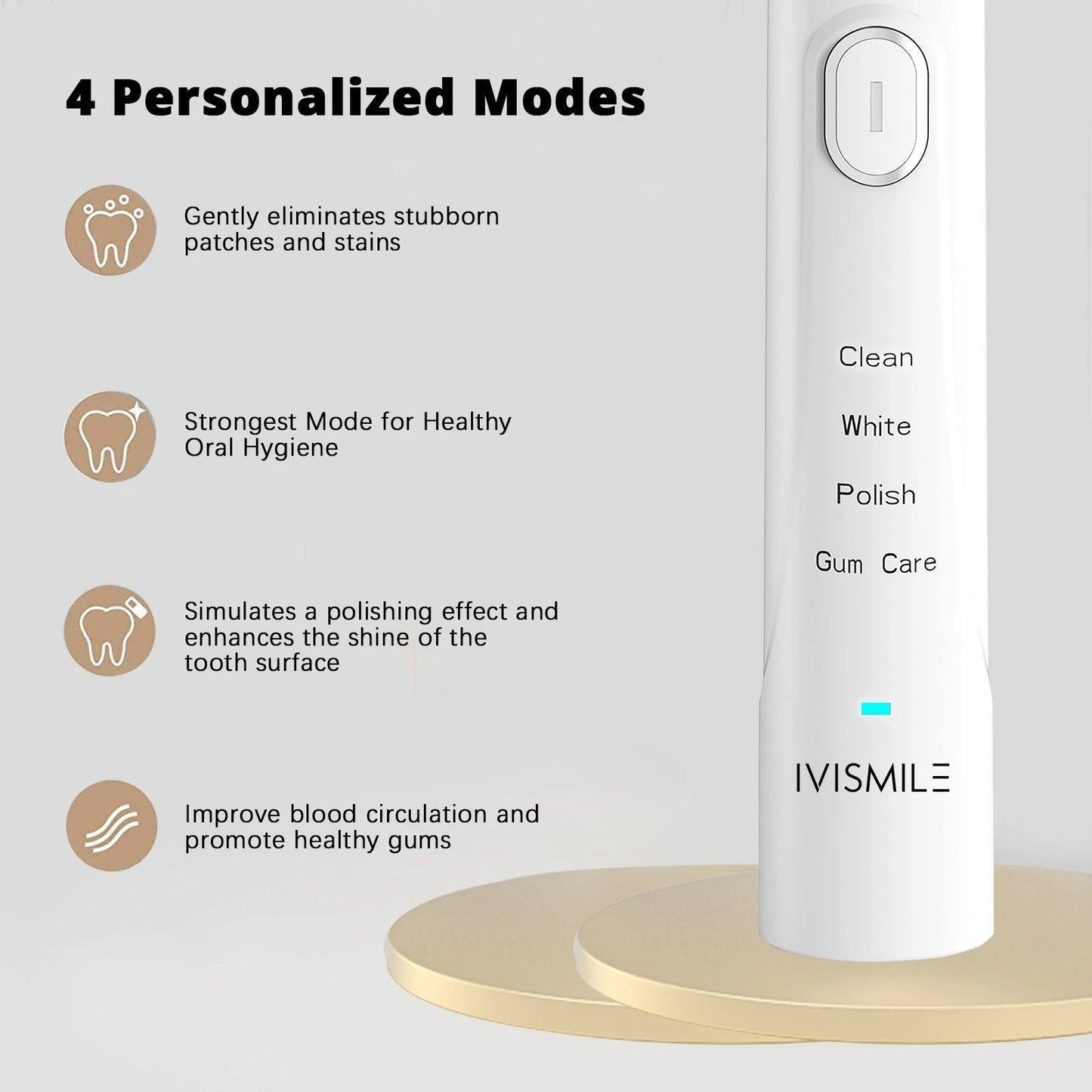 IVISMILE Sonic Electric Toothbrush and LED Whitening Device 5.0 Kit