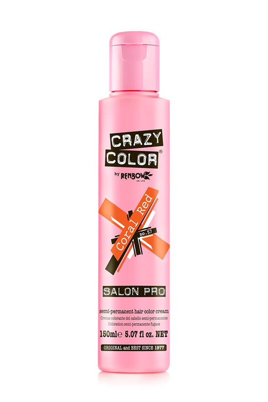 CRAZY COLOR Semi Permanent Coral Red #057