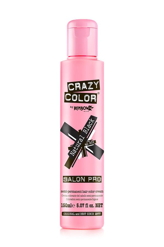 CRAZY COLOR Semi Permanent Natural Black #032