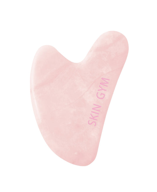 Skin Gym Rose Quartz Crystal Sculpty Heart Gua Sha Tool