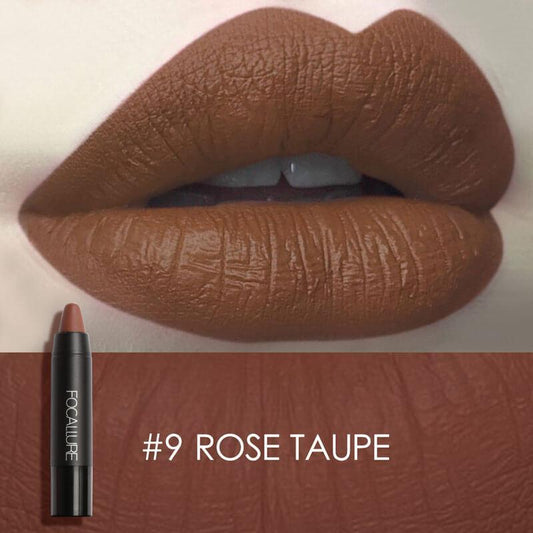 FOCLLURE Matte Lip Crayon #09 ROSE TAUPE