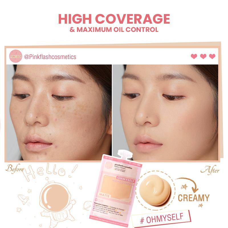 PINKFLASH Oh Myself Matte Foundation Sachet #01 VANILLA