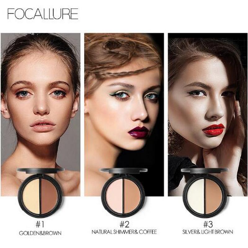 FOCALLURE Face® Contour and Highlighter Duo #01 Golden