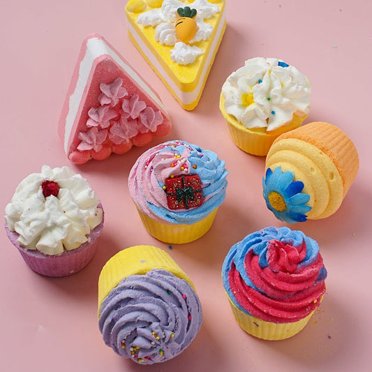 LIYALAN Bubbling Cake Bath Bomb