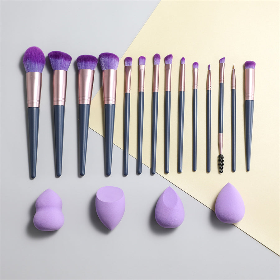 BEAUTY GAZED Ultra Value 18 Piece Brush and Beauty Sponge Set