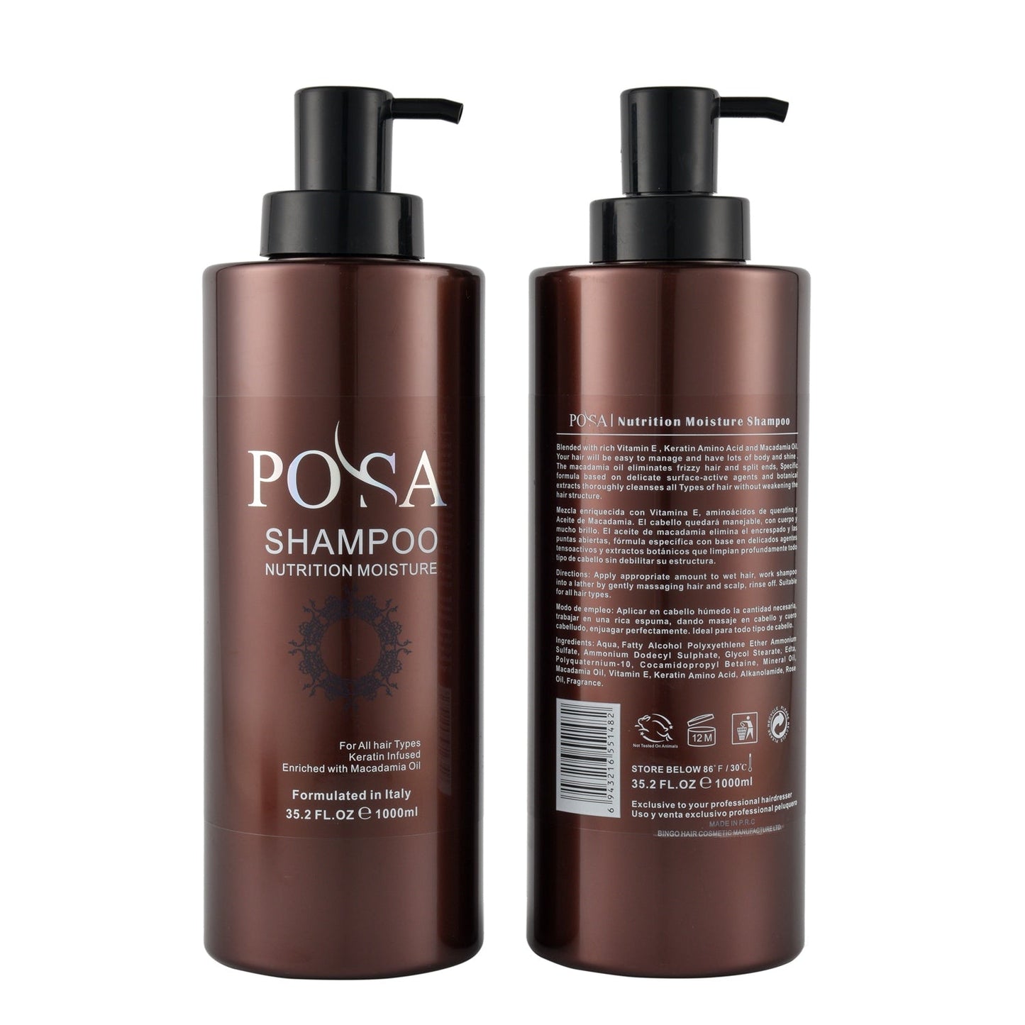 POSA Nutrition Moisture Shampoo 1000ml