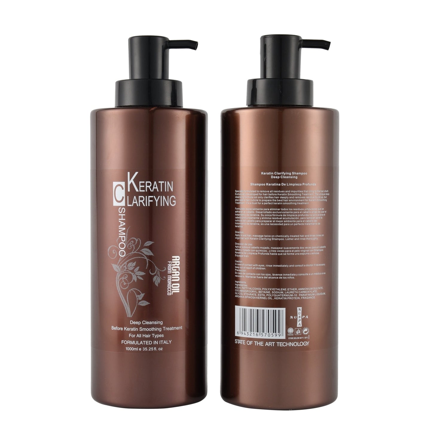 NUSPA Keratin Clarifying Shampoo 1000ml