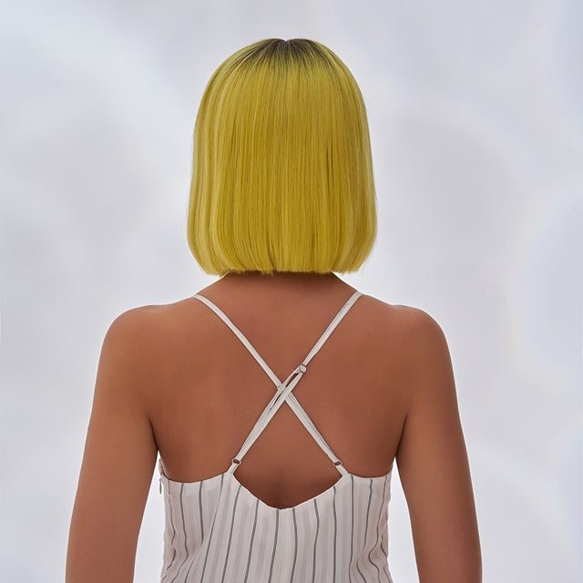 Remy Hair Bob Wig Neon