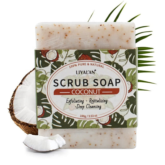 LIYALAN Eco Coconut Body Scrub Bar