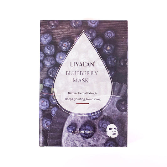 LIYALAN Blueberry Essence Facial Mask (Deep Hydrating/Nourishing)