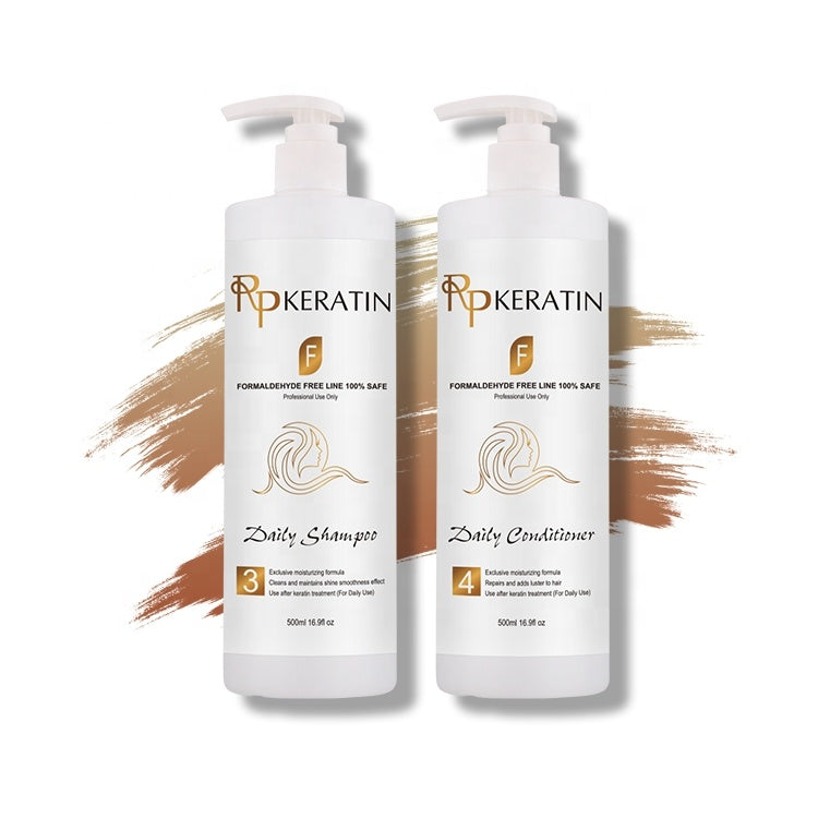 RPKERATIN Daily Shampoo and Conditioner Duo Bundle 500ml