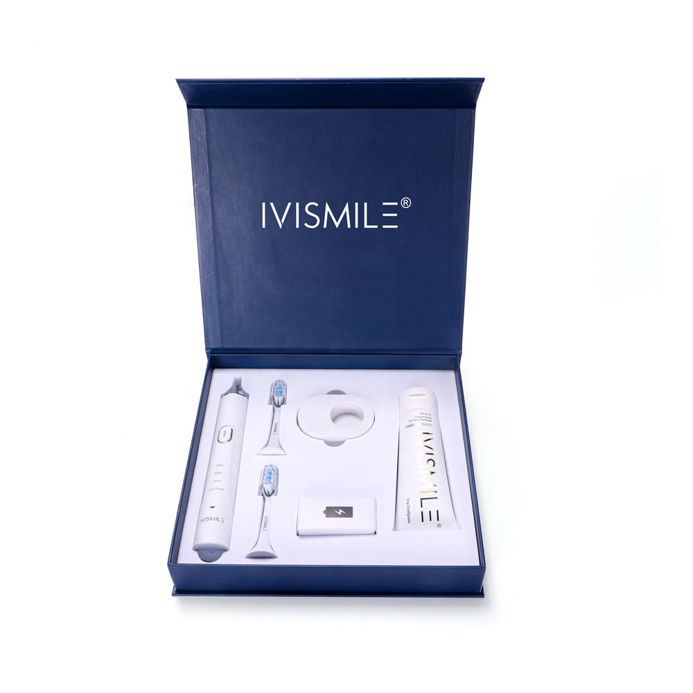 IVISMILE Sonic Electric Power Whitening LED Toothbrush & Whitening Paste Kit