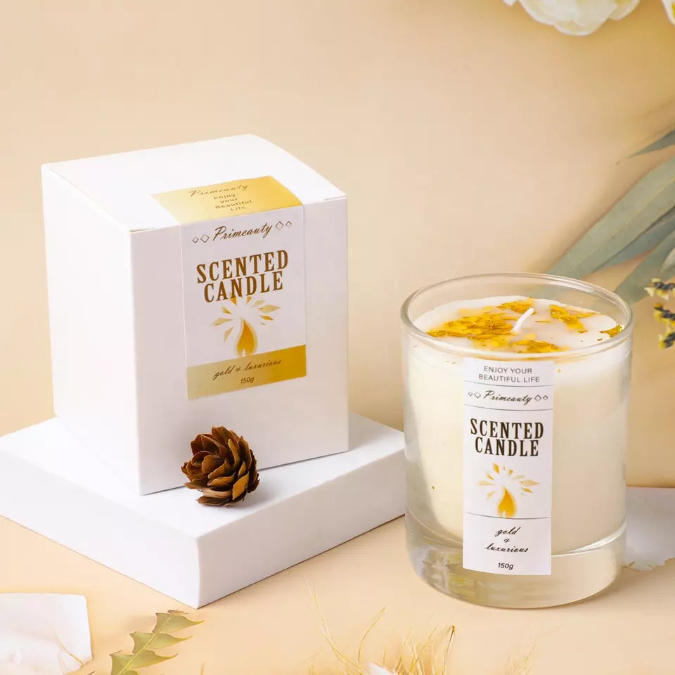 PRIMEBEAUTY Scented Candle Gold and Luxurious