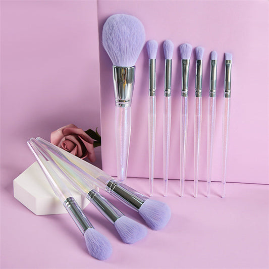 BEAUTY GAZED Holographic Purple Glam 10 Piece Brush Set