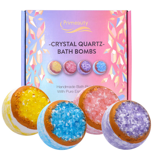 PRIMEBEAUTY Crystal Quartz Bath Bomb Set