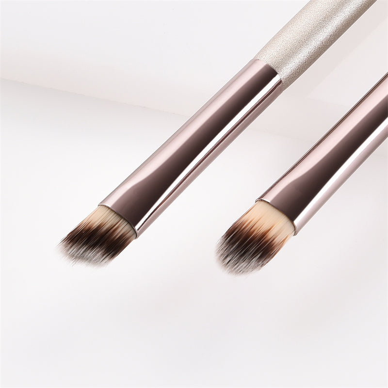 BEAUTY GAZED Champagne Gold Double Ended Brow / Eyeshadow Brush