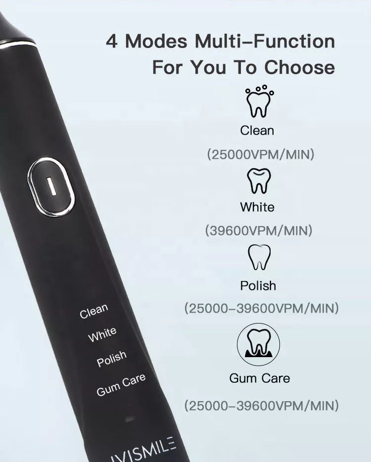 IVISMILE Sonic Electric Power Whitening LED Toothbrush