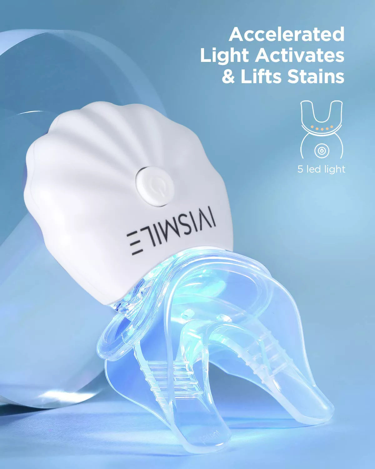 IVISMILE Shell Wireless LED Teeth Whitening Mouthpiece 2.0