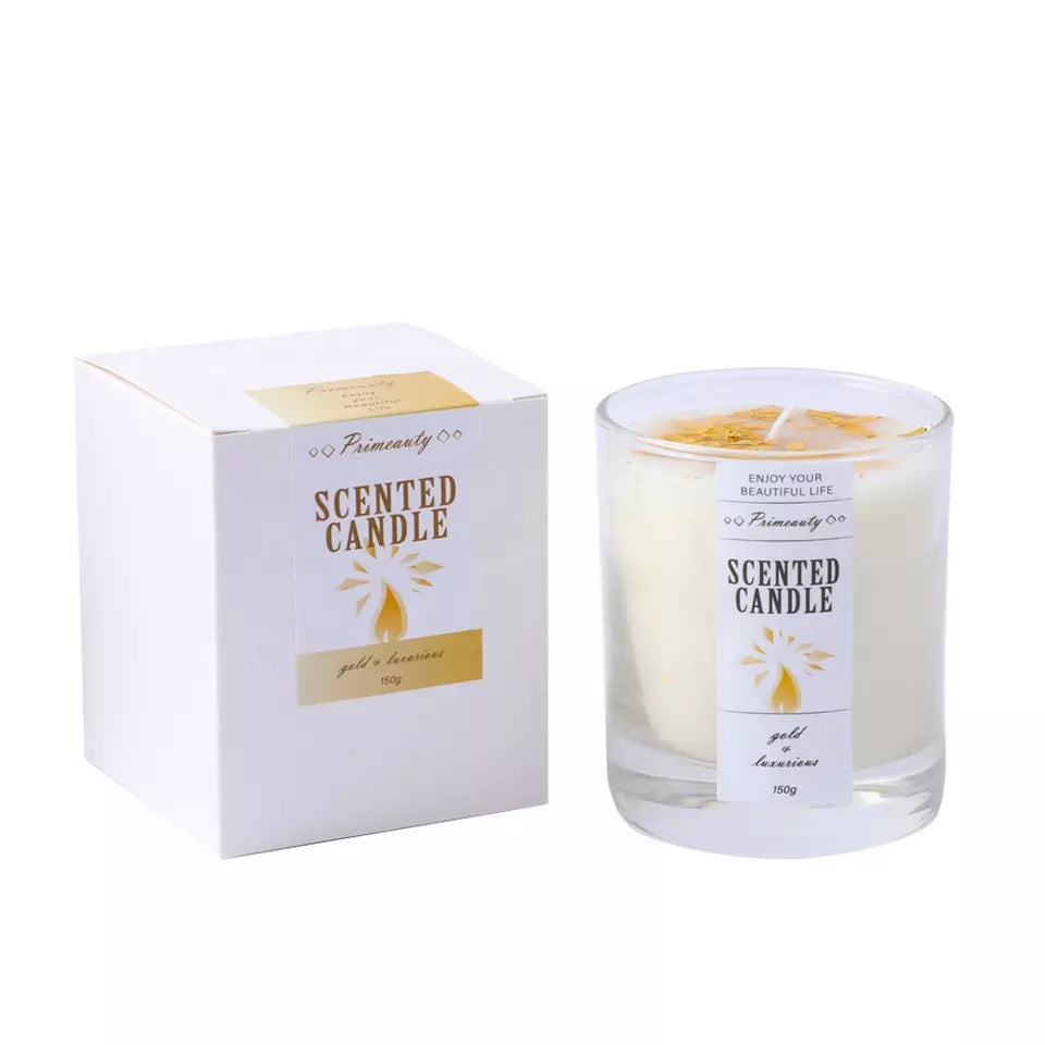 PRIMEBEAUTY Scented Candle Gold and Luxurious