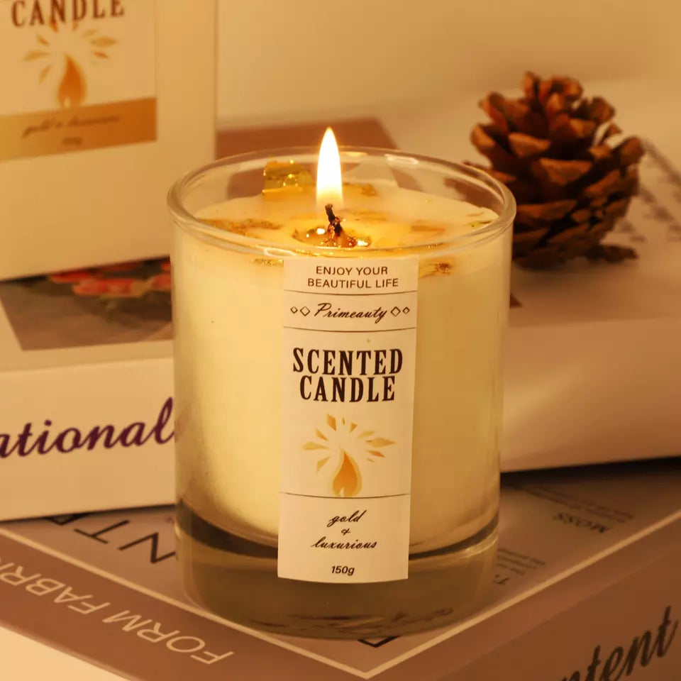 PRIMEBEAUTY Scented Candle Gold and Luxurious