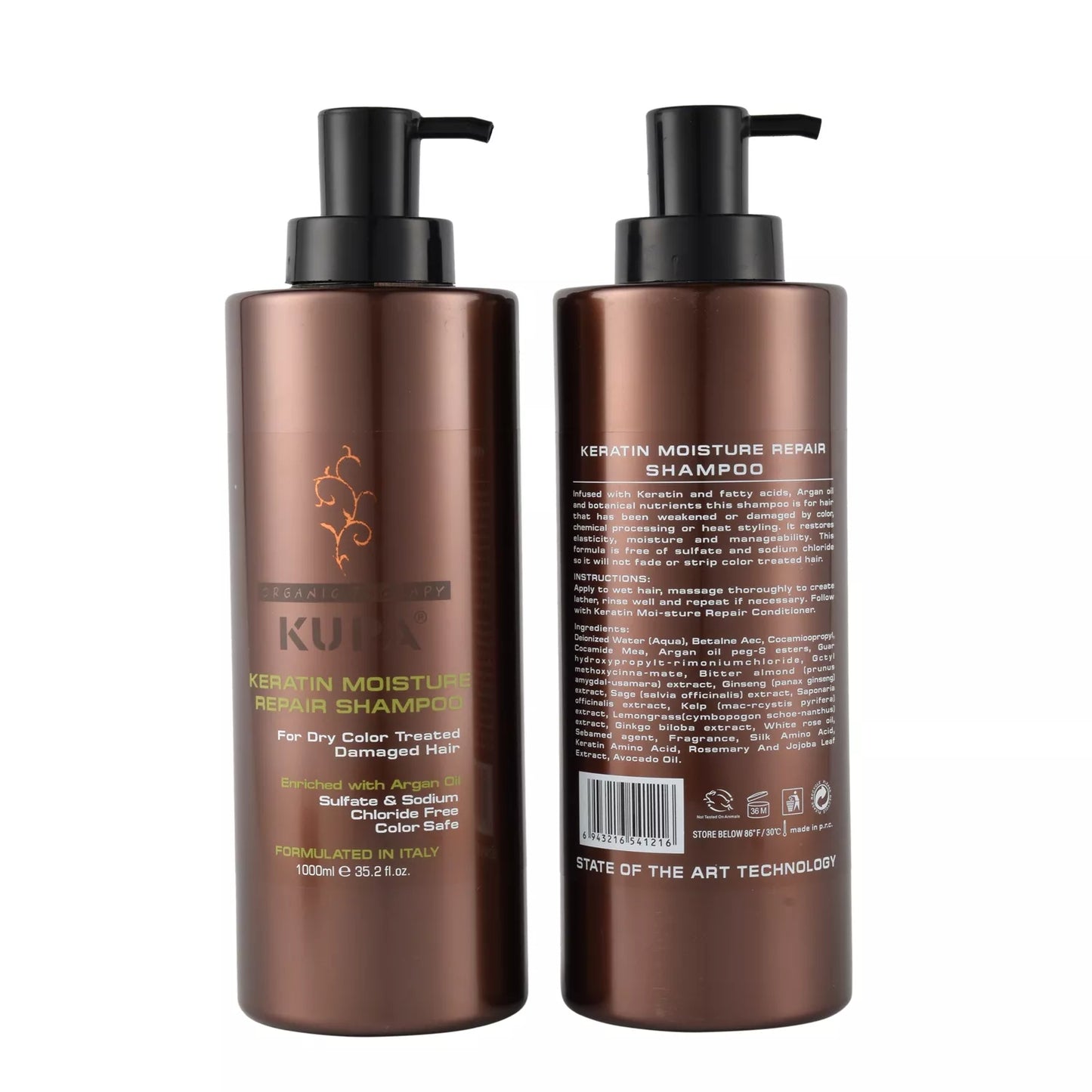 KUPA Keratin Moisture Repair Shampoo 1000ml