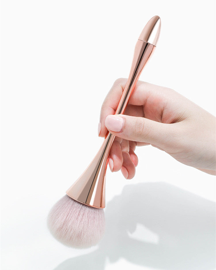 BEAUTY GAZED Rose Gold Soft Powder Blush Makeup Brush