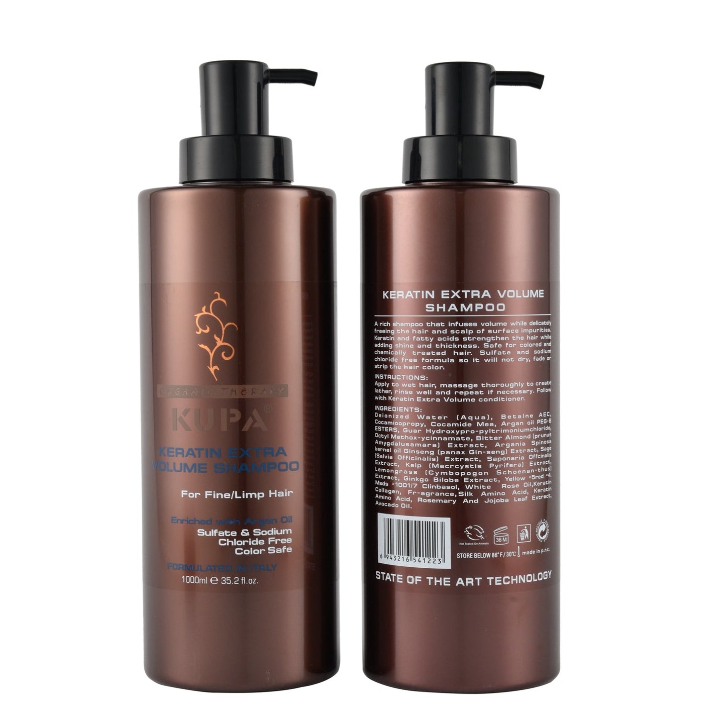 KUPA Keratin Extra Volume Shampoo 1000ml