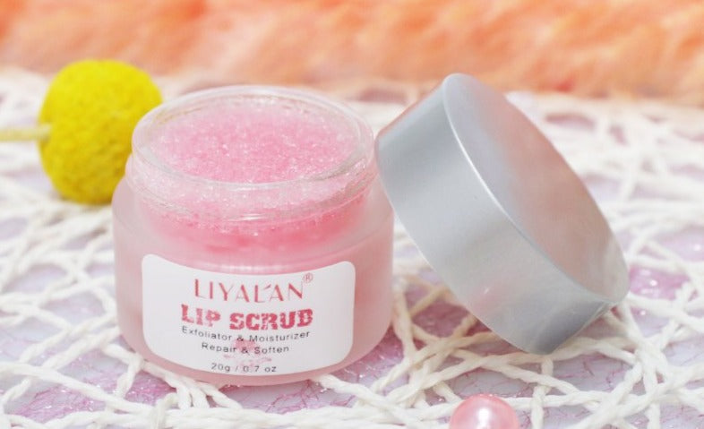 LIYALAN Pink Sugar Lip Scrub