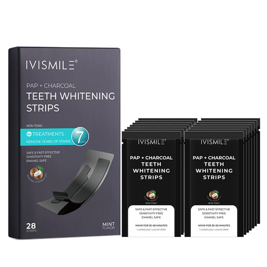 IVISMILE PAP+ Charcoal Teeth Whitening Strips
