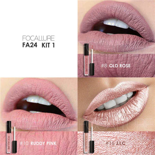 FOCALLURE Ultra Matte Liquid Lipstick kit (3 OPTIONS)